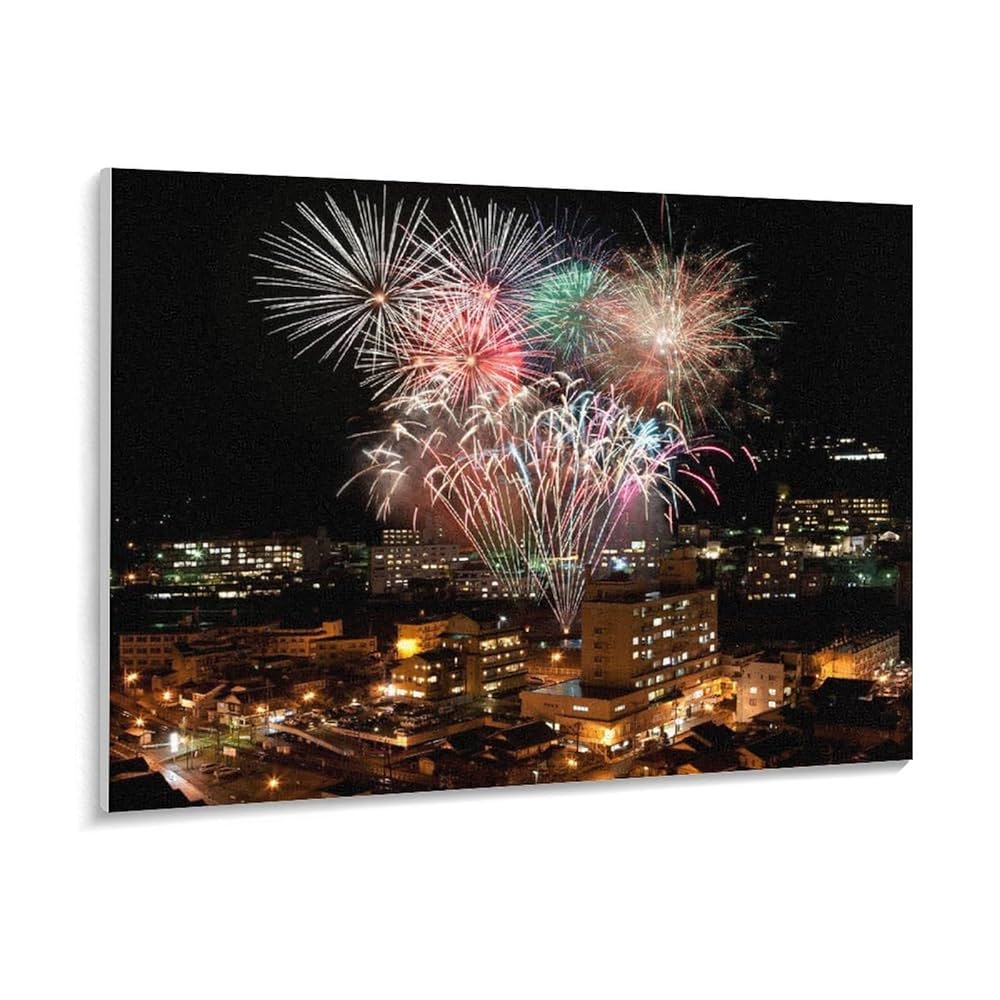 Amazon | 岐阜県下呂温泉花火 数字キットによる絵画 数字油絵